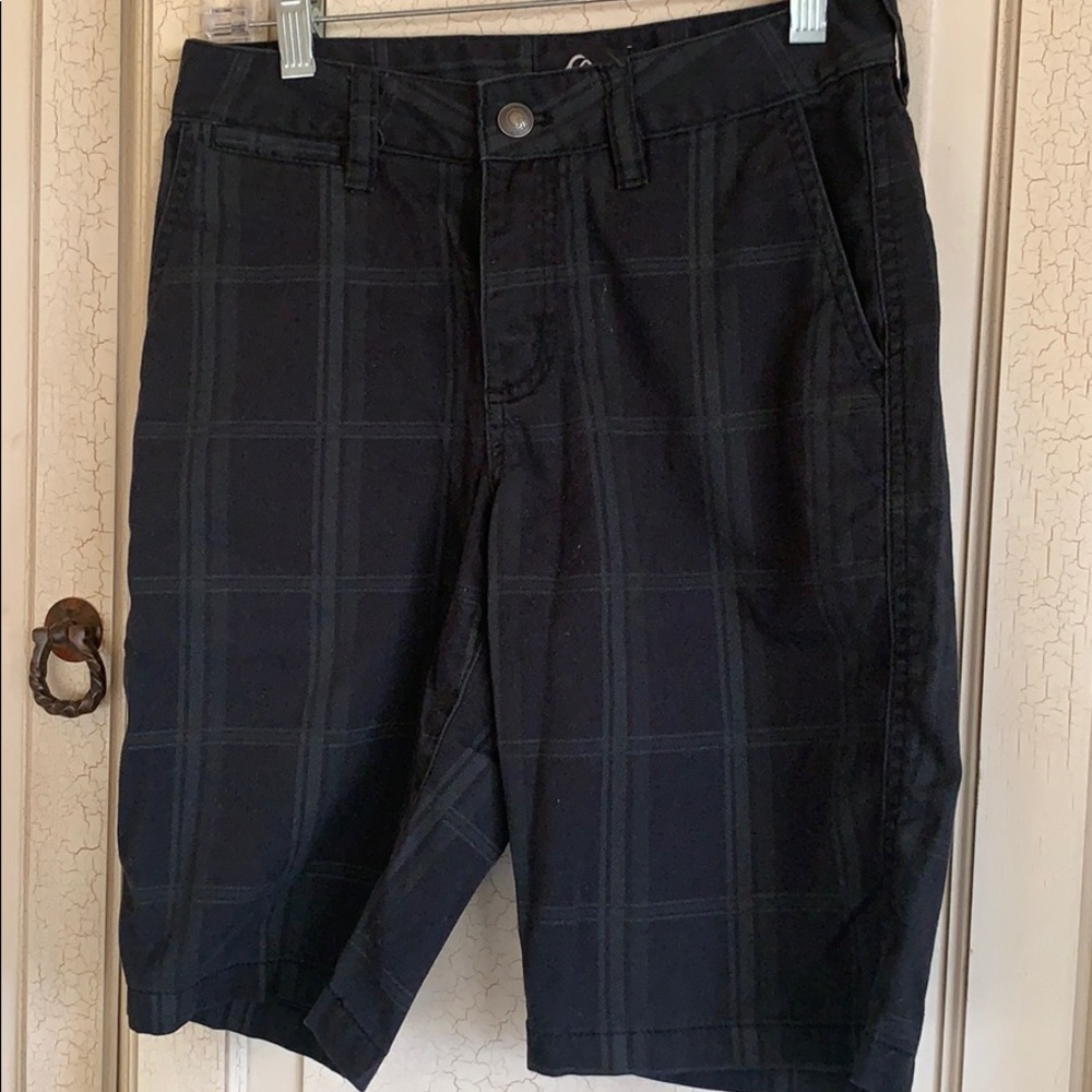Quick Silver Plaid Shorts View 3